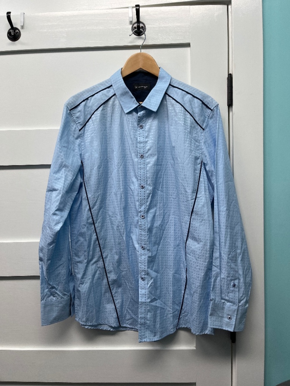 INC long sleeve button up collared dress shirt